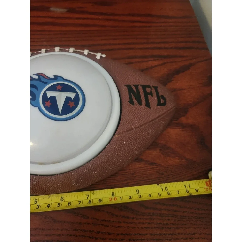 NFL Wall Mounted Football With‎ Touch Light Tennessee Titans TN Ceramic